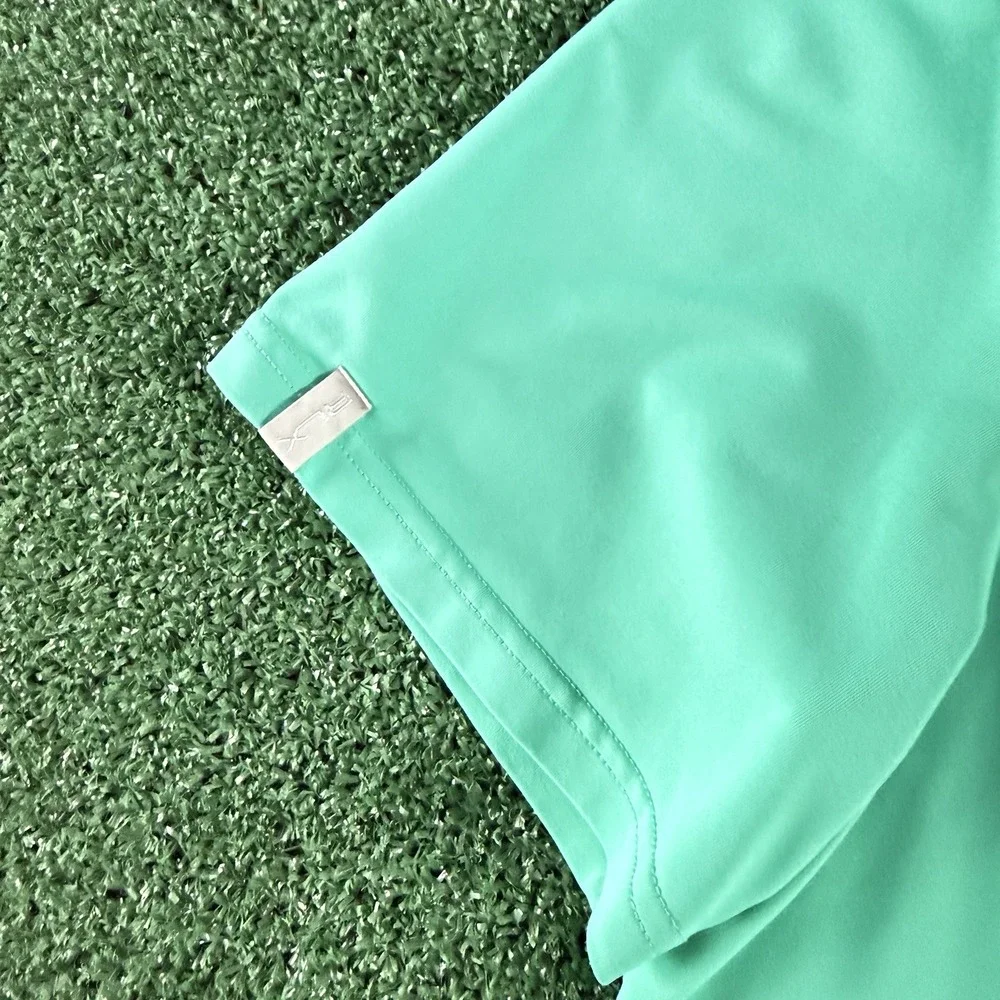 RLX Ralph Lauren PGA Men's Short Sleeve Polo Shirt Size Medium Teal Green
